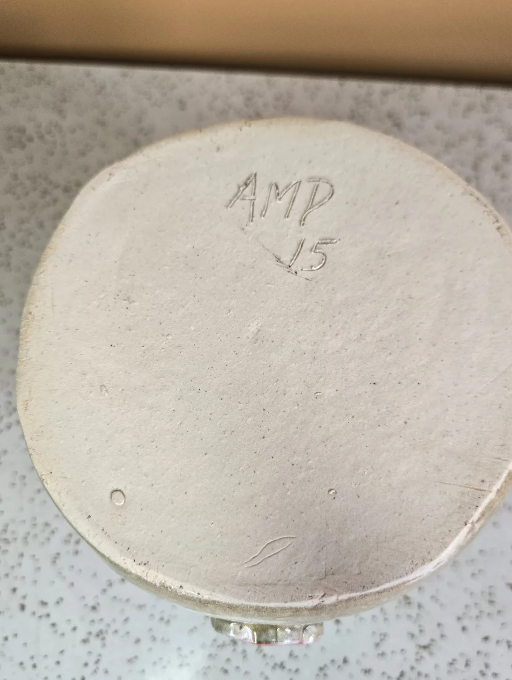 Handcrafted Floral Ceramic Holder for Candles or Trinkets - Picture 7 of 7